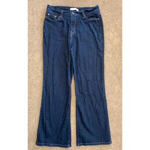 Levis 512 Bootcut Jeans Womens 14P High Waist Perfectly Slimming Dark Denim